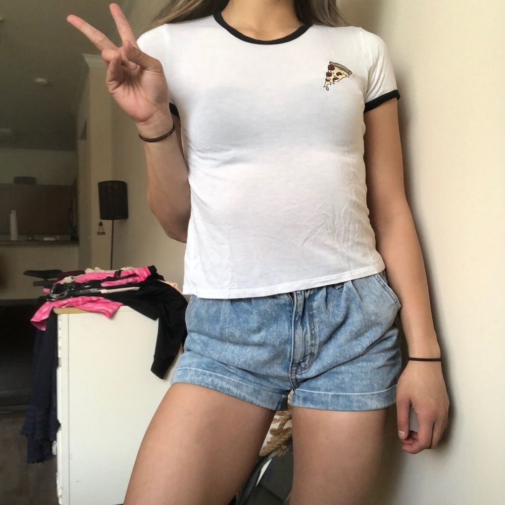 Forever 21 Pizza Crop Top